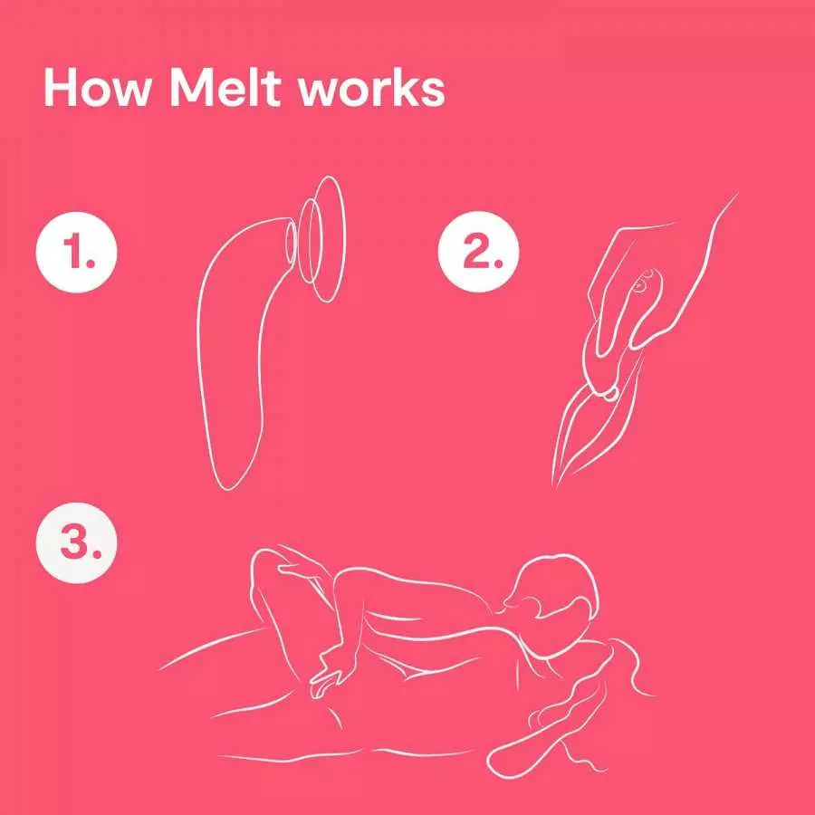 We-Vibe Melt Clitoral Sucking Vibrator Clit Massaging App Controlled Smart Toy, Midnight Blue