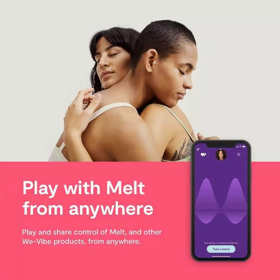 We-Vibe Melt Clitoral Sucking Vibrator Clit Massaging App Controlled Smart Toy, Midnight Blue