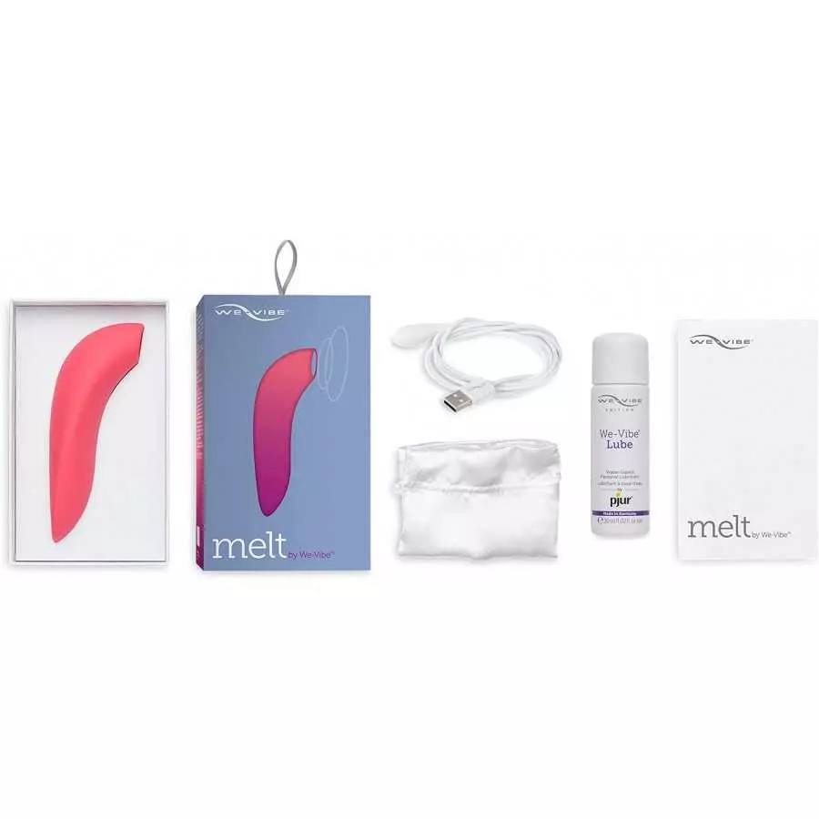 We-Vibe Melt Clitoral Sucking Vibrator Clit Massaging App Controlled Smart Toy, Midnight Blue