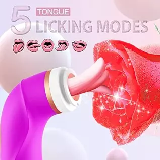 Clitoral Sucking Licking Vibrator, G Spot Tongue Vibrator with 8 Suction Modes & 10 Tail Vibration Modes & 5 Licking Modes, Sex Clitoral Sucking Licking Vibrator, G Spot Tongue Vibrator with 8 Suction Modes & 10 Tail Vibration Modes & 5 Licking Modes, Sex
