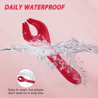 G spot Clitoral Dildo Vibrator, Acvioo Clit Clamp Rose Toy Rabbit Vibrator Clitoris Nipple Penis Massager Stimulator with 7 Stro