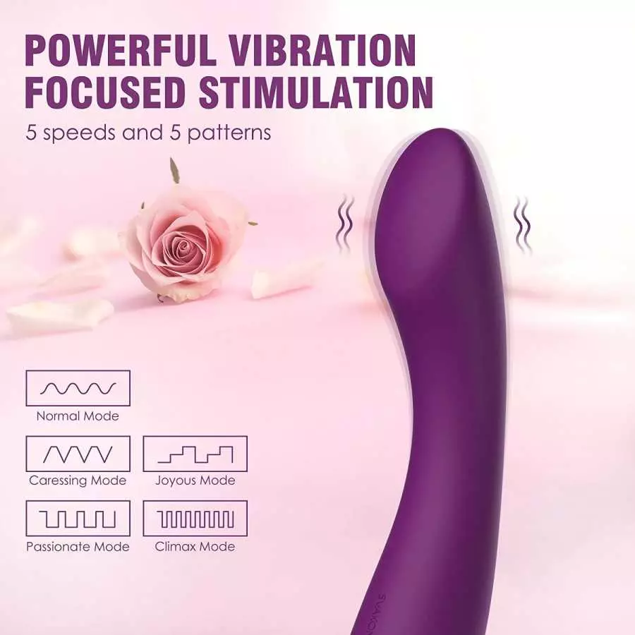 Gspot Vibrator Dildo Sex Toys - SVAKOM Female Vibrating Dildos Clit Personal Massager for Women with 5 * 5 Playful Vibration - C