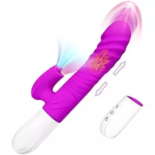 Rabbit Vibrator, Pulsating G Spot Rabbit Vibrator, 3-in-1 Pulse Combines Clitoral Licking, G-spot Stimulation Rabbit Vibrator an