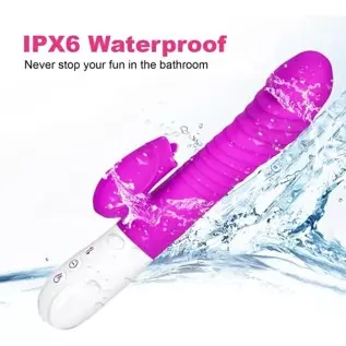 Rabbit Vibrator, Pulsating G Spot Rabbit Vibrator, 3-in-1 Pulse Combines Clitoral Licking, G-spot Stimulation Rabbit Vibrator an Rabbit Vibrator, Pulsating G Spot Rabbit Vibrator, 3-in-1 Pulse Combines Clitoral Licking, G-spot Stimulation Rabbit Vibrator an