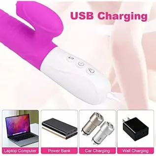 Rabbit Vibrator, Pulsating G Spot Rabbit Vibrator, 3-in-1 Pulse Combines Clitoral Licking, G-spot Stimulation Rabbit Vibrator an Rabbit Vibrator, Pulsating G Spot Rabbit Vibrator, 3-in-1 Pulse Combines Clitoral Licking, G-spot Stimulation Rabbit Vibrator an