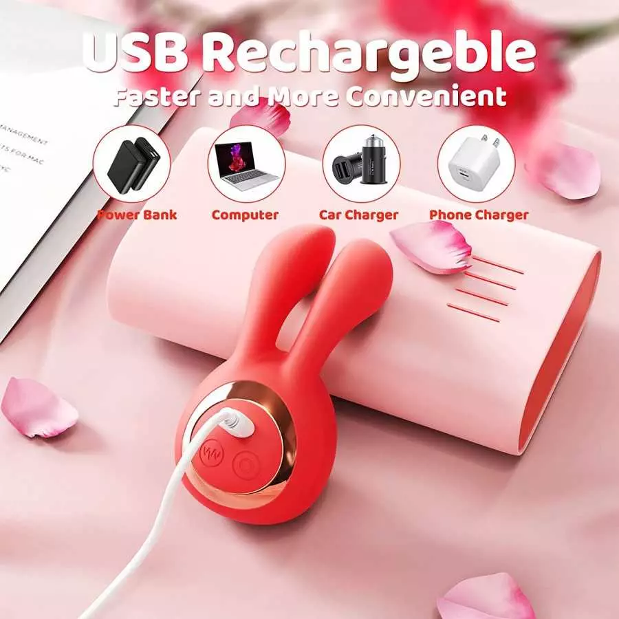 Sex Toys Rabbit Vibrator Clitoral and G Spot Sex Toys for Clit G Spot Stimulation, SUNFOME Adult Sex Toys with 5 Mode on C Spot 