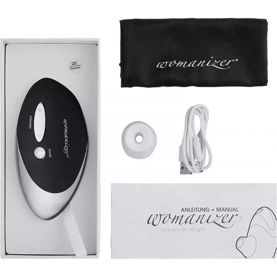 Womanizer W500 Clitoral Sucking Toy - with Swarovski - Clit Stimulator with 12 Suction Speeds - Waterproof Sucker Vibrator - Vib