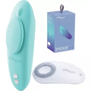We-Vibe Moxie Panty Worn Vibrator Wearable Vibrating Clitoral Massager for Teasing Her Indoor & Outdoor Remote & Smartphone App 