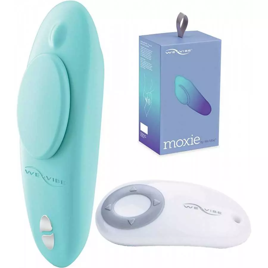 We-Vibe Moxie Panty Worn Vibrator Wearable Vibrating Clitoral Massager for Teasing Her Indoor & Outdoor Remote & Smartphone App We-Vibe Moxie Panty Worn Vibrator Wearable Vibrating Clitoral Massager for Teasing Her Indoor & Outdoor Remote & Smartphone App