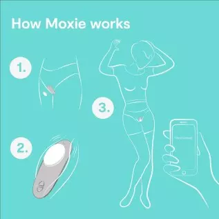 We-Vibe Moxie Panty Worn Vibrator Wearable Vibrating Clitoral Massager for Teasing Her Indoor & Outdoor Remote & Smartphone App We-Vibe Moxie Panty Worn Vibrator Wearable Vibrating Clitoral Massager for Teasing Her Indoor & Outdoor Remote & Smartphone App