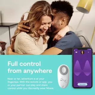 We-Vibe Moxie Panty Worn Vibrator Wearable Vibrating Clitoral Massager for Teasing Her Indoor & Outdoor Remote & Smartphone App We-Vibe Moxie Panty Worn Vibrator Wearable Vibrating Clitoral Massager for Teasing Her Indoor & Outdoor Remote & Smartphone App