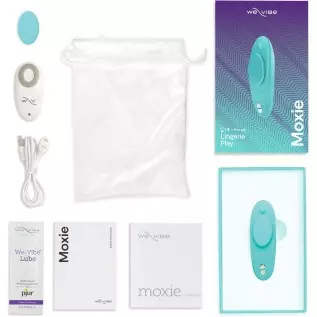 We-Vibe Moxie Panty Worn Vibrator Wearable Vibrating Clitoral Massager for Teasing Her Indoor & Outdoor Remote & Smartphone App We-Vibe Moxie Panty Worn Vibrator Wearable Vibrating Clitoral Massager for Teasing Her Indoor & Outdoor Remote & Smartphone App