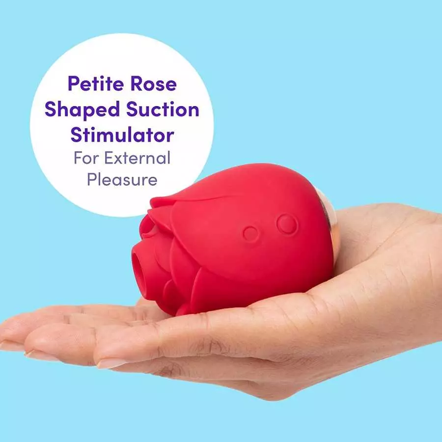 Lovehoney Rose Clitoral Sucking Toy - Clit Stimulator with 6 Suction Speeds - Waterproof Sucker Vibrator - Rechargeable Vibratin