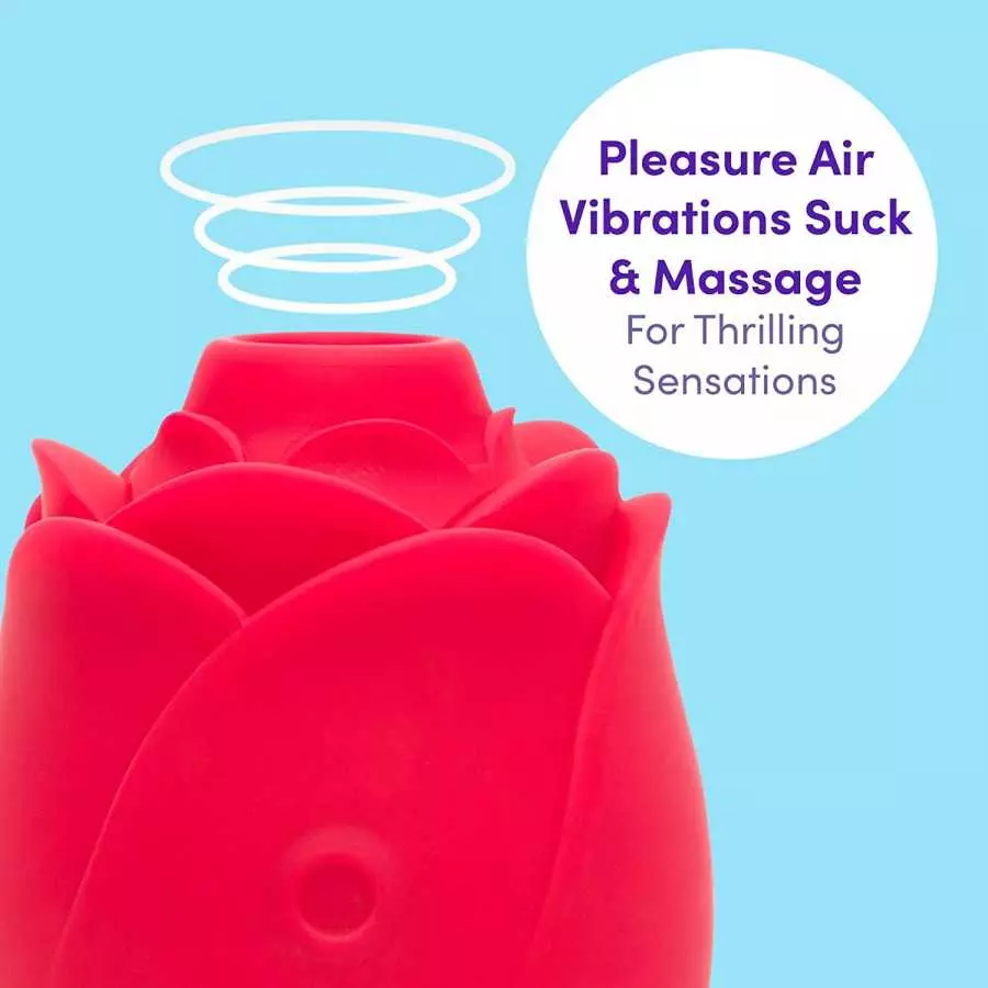 Lovehoney Rose Clitoral Sucking Toy - Clit Stimulator with 6 Suction Speeds - Waterproof Sucker Vibrator - Rechargeable Vibratin
