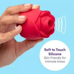 Lovehoney Rose Clitoral Sucking Toy - Clit Stimulator with 6 Suction Speeds - Waterproof Sucker Vibrator - Rechargeable Vibratin Lovehoney Rose Clitoral Sucking Toy - Clit Stimulator with 6 Suction Speeds - Waterproof Sucker Vibrator - Rechargeable Vibratin