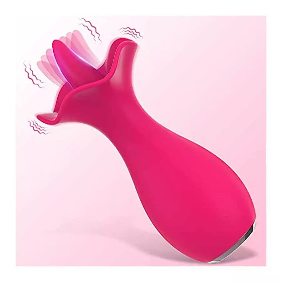 Clitoral Licking Vibrator with 10 Vibration Modes, Adorime Rechargeable Rose Toy Flower Tongue Vibrator Nipple Clitoris Vaginal Clitoral Licking Vibrator with 10 Vibration Modes, Adorime Rechargeable Rose Toy Flower Tongue Vibrator Nipple Clitoris Vaginal