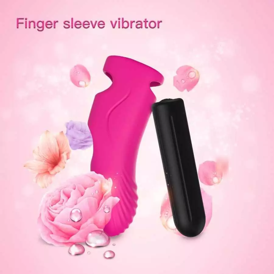 Finger Silicone Vibrator, Stimulate Women Clitoris Nipples and Anal, Magnetic USB Rechargeable Detachable Bullet Vibrator, Adult