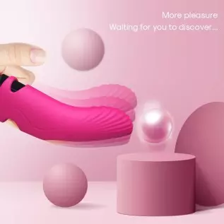 Finger Silicone Vibrator, Stimulate Women Clitoris Nipples and Anal, Magnetic USB Rechargeable Detachable Bullet Vibrator, Adult