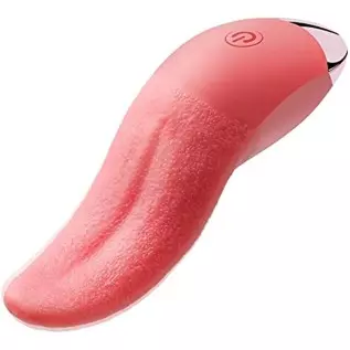 Clitoral Tongue Licking Vibrator,Realistic Vibrators with 10 Vibration Modes,Vaginal Nipples Clitoral Stimulator Rechargeable & 
