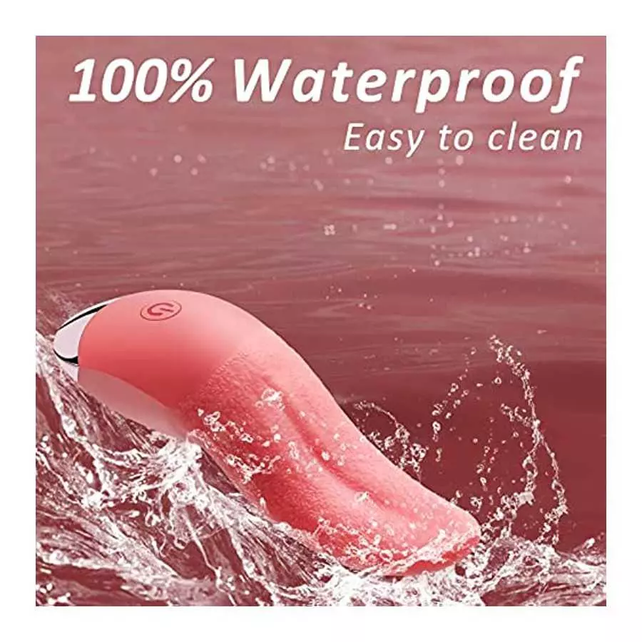 Clitoral Tongue Licking Vibrator,Realistic Vibrators with 10 Vibration Modes,Vaginal Nipples Clitoral Stimulator Rechargeable & 