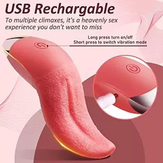 Clitoral Tongue Licking Vibrator,Realistic Vibrators with 10 Vibration Modes,Vaginal Nipples Clitoral Stimulator Rechargeable & Clitoral Tongue Licking Vibrator,Realistic Vibrators with 10 Vibration Modes,Vaginal Nipples Clitoral Stimulator Rechargeable &