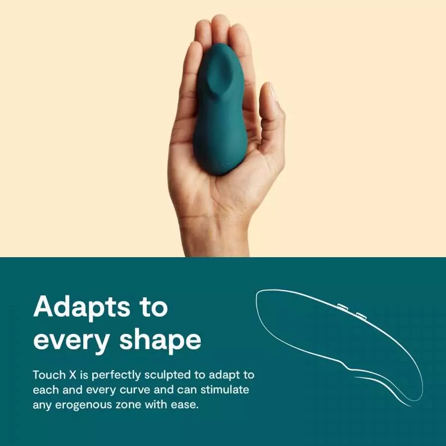 We-Vibe Touch X Mini Clitoral Vibrator Powerful Clitoris Massaging Toy Massager, Green Velvet
