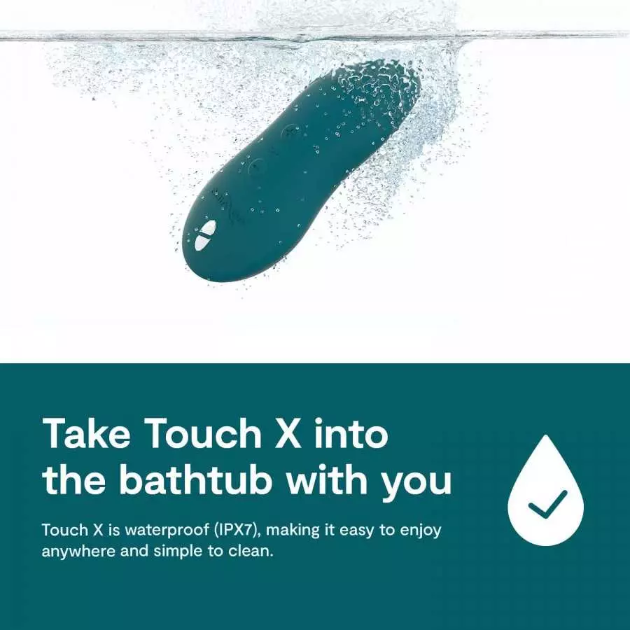 We-Vibe Touch X Mini Clitoral Vibrator Powerful Clitoris Massaging Toy Massager, Green Velvet