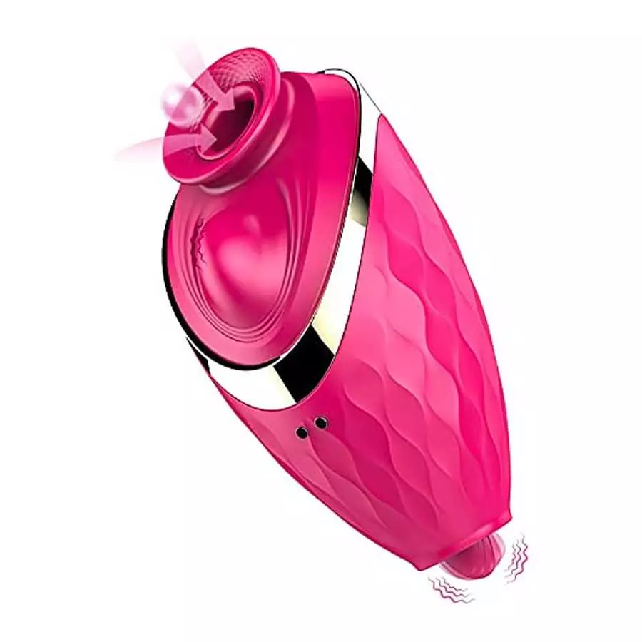 CESTRUEA Rose Vibrator, Clitorial Stimulator, 2 in 1 Licking & Vibrating Nipples Clitoral vibrator with 10 modes for Quick Orgas CESTRUEA Rose Vibrator, Clitorial Stimulator, 2 in 1 Licking & Vibrating Nipples Clitoral vibrator with 10 modes for Quick Orgas