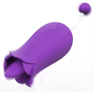 Adorime Rose Toys for Women, 2 in1 Licking & High-Frequency G-Spot Clitoral Rose Vibrator Tongue Stimulator Vaginal Breast Nippl Adorime Rose Toys for Women, 2 in1 Licking & High-Frequency G-Spot Clitoral Rose Vibrator Tongue Stimulator Vaginal Breast Nippl