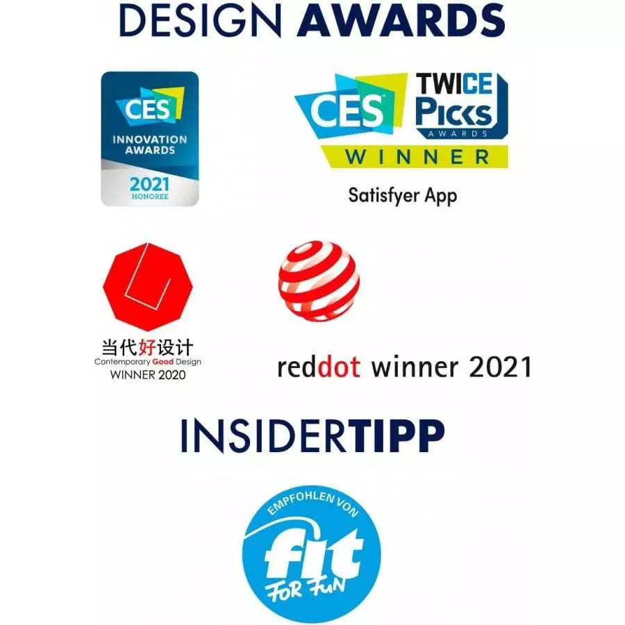 Satisfyer Curvy 1+ Air-Pulse Clitoris Stimulating Vibrator with App Control - Clitoral Sucking Pressure-Wave Technology & Vibrat