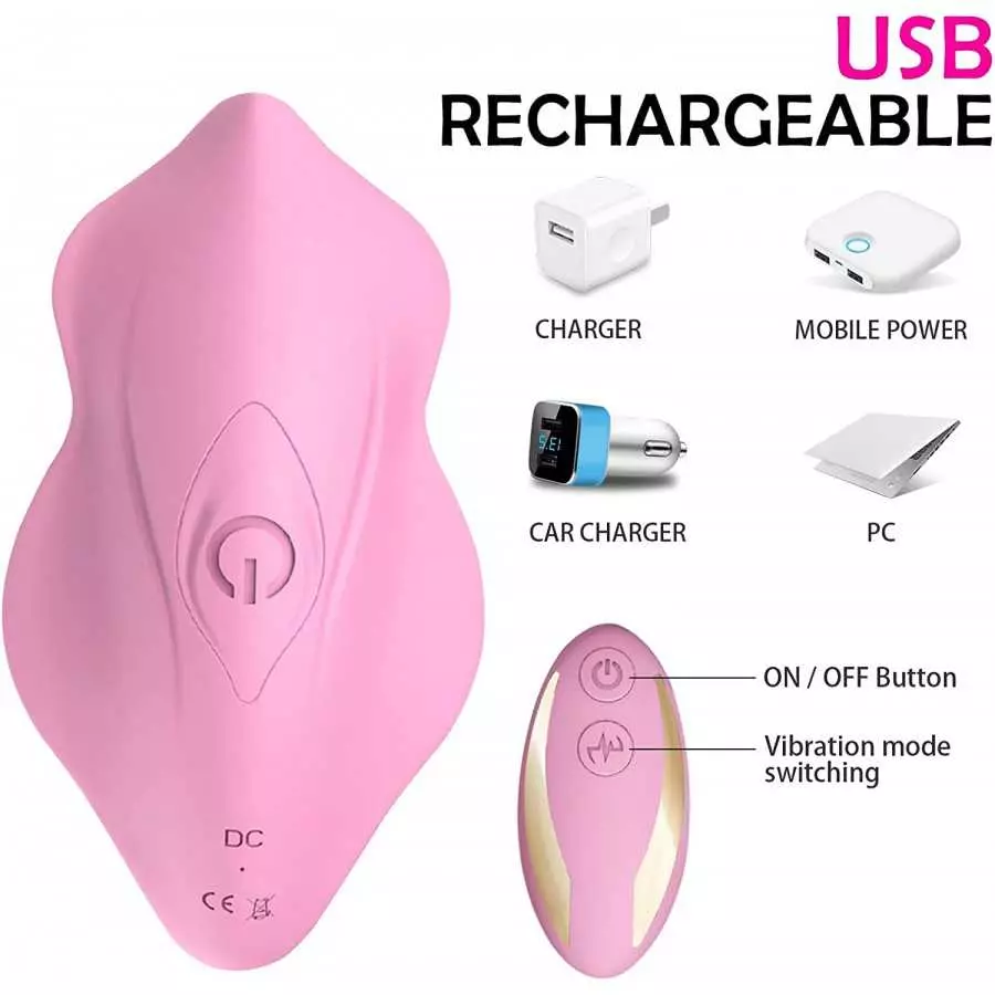 Wearable Panty Vibrator with Wireless Remote Control Vibrating Eggs,Rechargeable Butterfly Vibrators Clitorals Stimulator for Wo