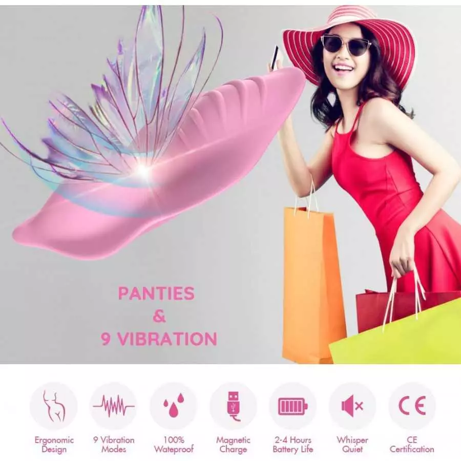 Wearable Panty Vibrator with Wireless Remote Control Vibrating Eggs,Rechargeable Butterfly Vibrators Clitorals Stimulator for Wo