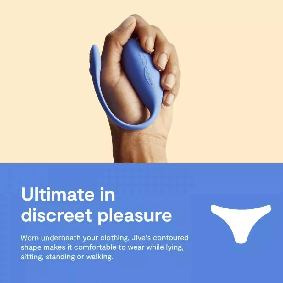 We-Vibe Jive Wearable G-spot & Clitoris Stimulator Smart Toy Vibrator, Electric Pink