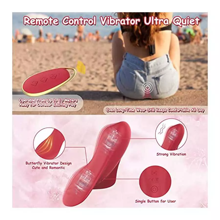 Remote Control Vibrator, G Spot Vibrator, Wearable Panty Clitoral Vibrators, USB Magnetic Charging, Butterfly Vibrator for Women