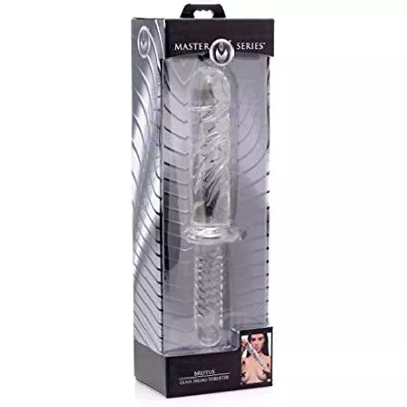 Master Series Brutus Glass Dildo Thruster