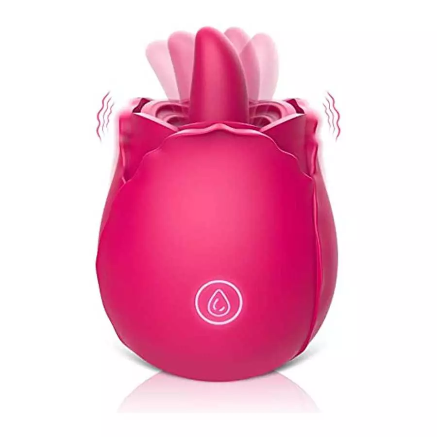 Brafzid Rose Sex Stimulator for Women, Clitoral Nipple Tongue Licking Vibrating Toy One-Button Control 9 Lick-Vibrating Stimulat Brafzid Rose Sex Stimulator for Women, Clitoral Nipple Tongue Licking Vibrating Toy One-Button Control 9 Lick-Vibrating Stimulat