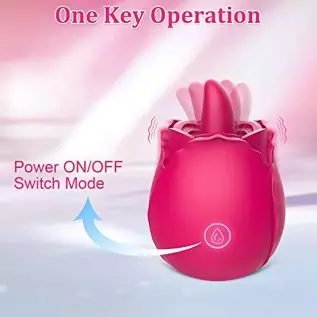 Brafzid Rose Sex Stimulator for Women, Clitoral Nipple Tongue Licking Vibrating Toy One-Button Control 9 Lick-Vibrating Stimulat Brafzid Rose Sex Stimulator for Women, Clitoral Nipple Tongue Licking Vibrating Toy One-Button Control 9 Lick-Vibrating Stimulat
