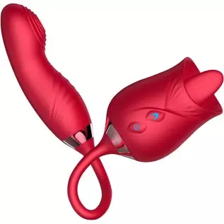 Rose Sex Toy for Women Sex - 3in1 Upgrade Rose Sex Stimulator for Women with 10 Tongue Licking & 10 Flapping Modes Vibrator Adul Rose Sex Toy for Women Sex - 3in1 Upgrade Rose Sex Stimulator for Women with 10 Tongue Licking & 10 Flapping Modes Vibrator Adul