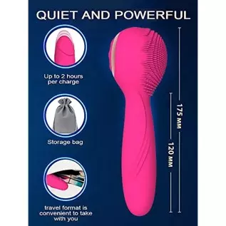 SXHMSAL 3-in-1 Heating Pulse Vibrator Dildo for Vagina G-spot Clitoral Brush Stimulator, 10 Thrusting&Rotating Waterproof Anal W SXHMSAL 3-in-1 Heating Pulse Vibrator Dildo for Vagina G-spot Clitoral Brush Stimulator, 10 Thrusting&Rotating Waterproof Anal W