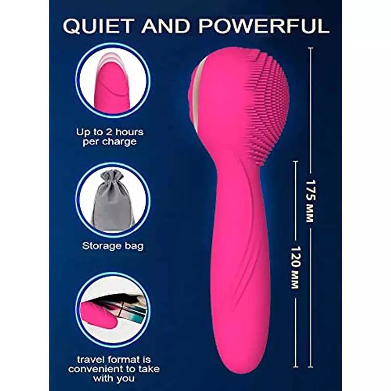 SXHMSAL 3-in-1 Heating Pulse Vibrator Dildo for Vagina G-spot Clitoral Brush Stimulator, 10 Thrusting&Rotating Waterproof Anal W
