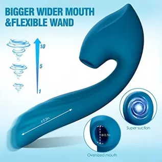 Clitoral Sucking Vibrator Sex Toys for Women - QUZAR 2023 Newly Pulse Pure G Spot Vibrator Dildo with 10 Suction Vibration & 7 T Clitoral Sucking Vibrator Sex Toys for Women - QUZAR 2023 Newly Pulse Pure G Spot Vibrator Dildo with 10 Suction Vibration & 7 T