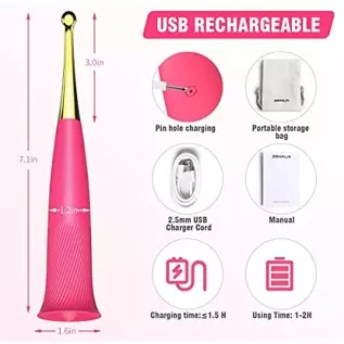 Clitoral Vibrator Sex Toy for Women - ZEMALIA 4 in 1 Dildo for Nipple Clit with 10 Licking + 5 Vibrations & 2 Attachments - Fema
