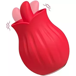 Clitoralis Stimulator for Women Rose Toys Tongue Licking Toys for Womens Sex Pleasure G Spot Clit Nipple Vibrator Sex Toys for C
