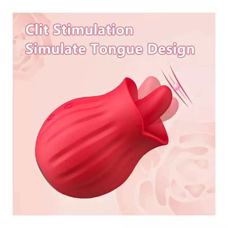 Clitoralis Stimulator for Women Rose Toys Tongue Licking Toys for Womens Sex Pleasure G Spot Clit Nipple Vibrator Sex Toys for C