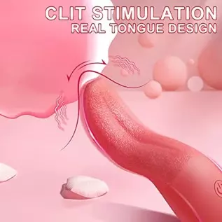 Clitoral Vibrator,Realistic Vibrator with 10 Vibration Modes ,Clitoralis Stimulator for Women,Clitoral Tongue Licking Vibrator,S