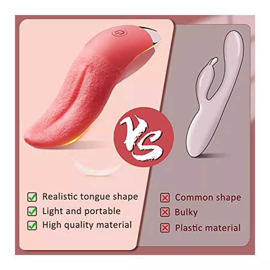 Clitoral Vibrator,Realistic Vibrator with 10 Vibration Modes ,Clitoralis Stimulator for Women,Clitoral Tongue Licking Vibrator,S