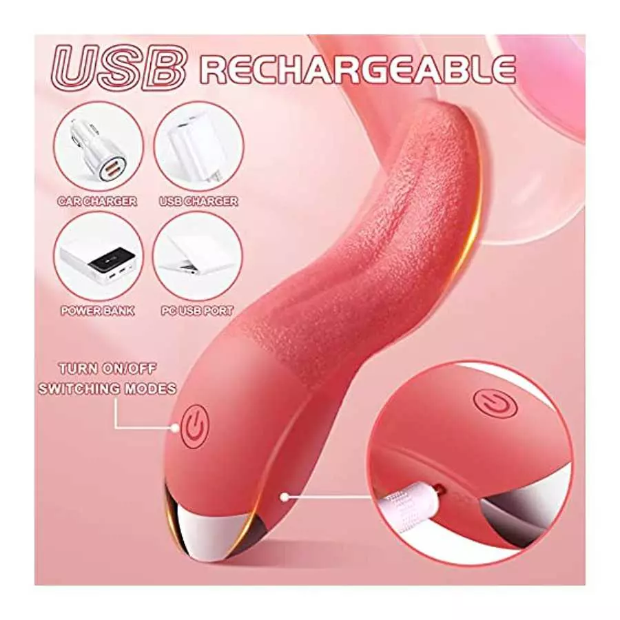 Clitoral Vibrator,Realistic Vibrator with 10 Vibration Modes ,Clitoralis Stimulator for Women,Clitoral Tongue Licking Vibrator,S