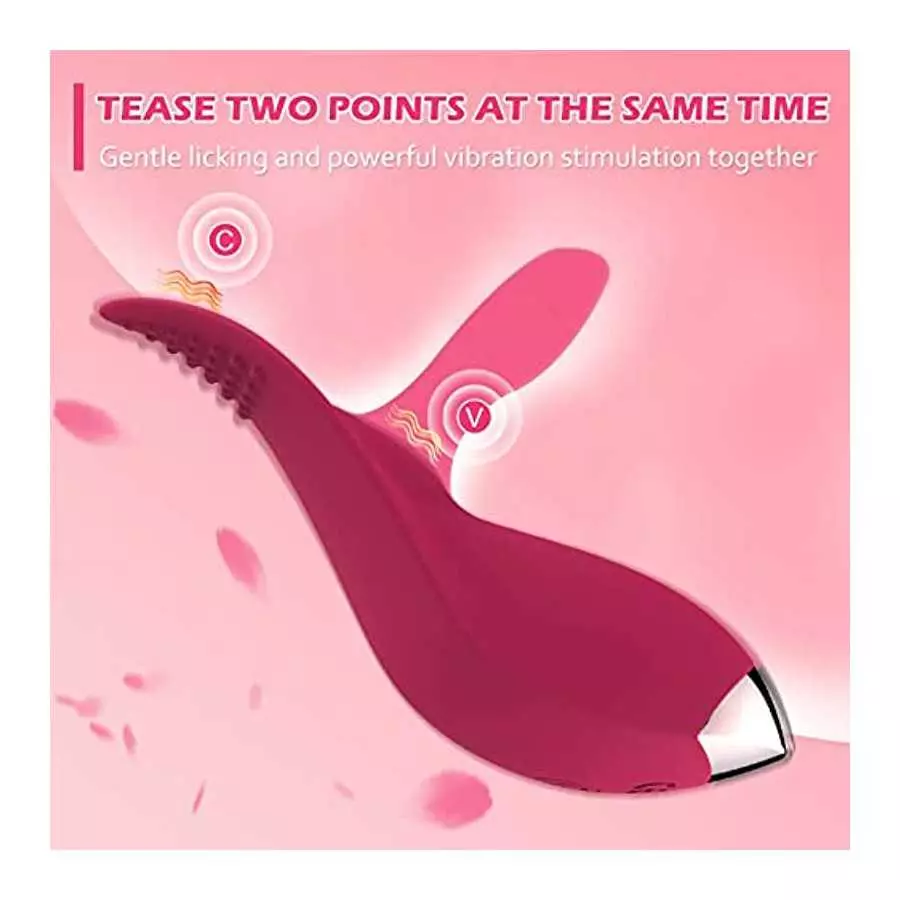 Clitoral Licking Vibrator for Women with 10 Vibration Modes,2 in1 Licking & Remote Control Vibrators,IPX6 Waterproof Wearable Ro