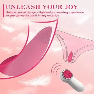 Clitoral Licking Vibrator for Women with 10 Vibration Modes,2 in1 Licking & Remote Control Vibrators,IPX6 Waterproof Wearable Ro