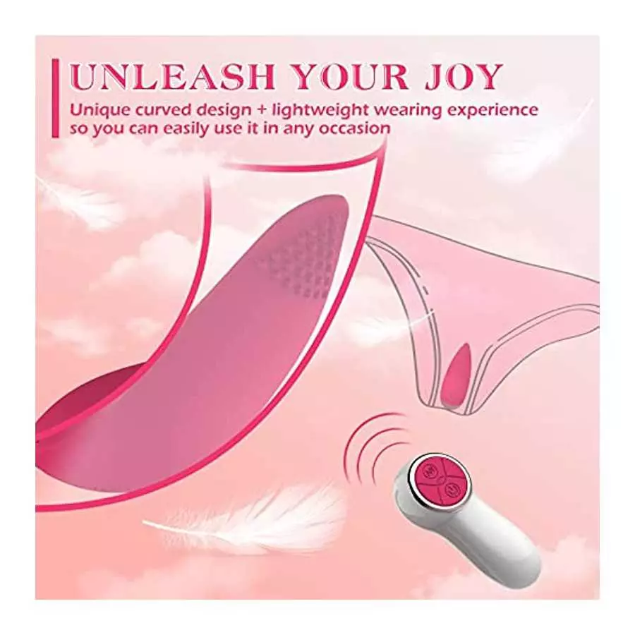 Clitoral Licking Vibrator for Women with 10 Vibration Modes,2 in1 Licking & Remote Control Vibrators,IPX6 Waterproof Wearable Ro